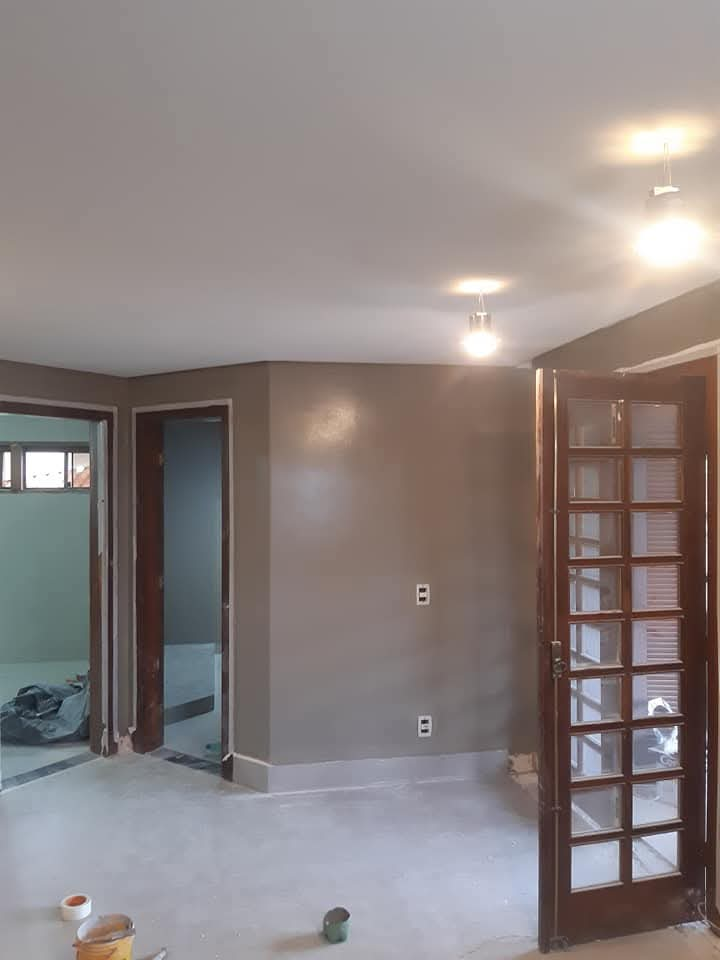 Proteção de piso durante pintura